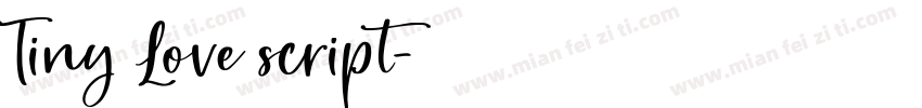 Tiny Love script字体转换